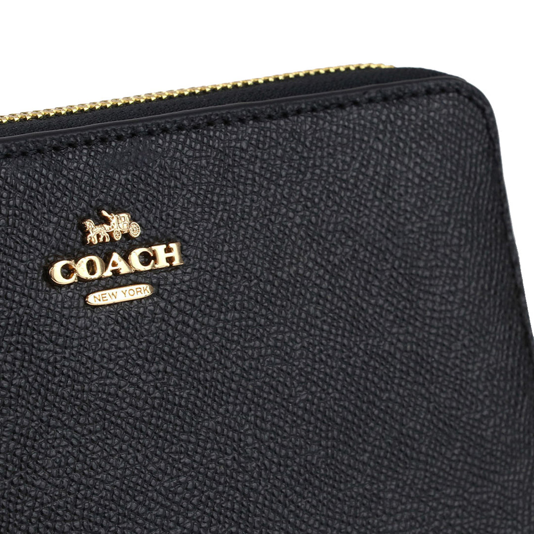 人気の長財布【COACH】Long Zip Around Wallet コーチ 長財布 / LONG ZIP AROUND WALLET / トープ ペブルレザー