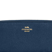 Coach Long Zip Around Wallet in Denim C4451
