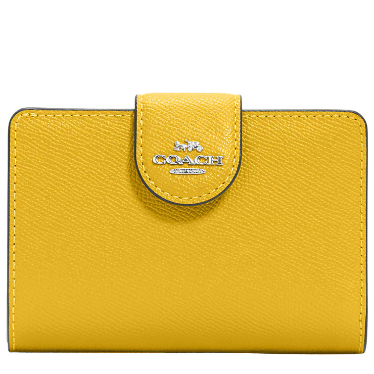 Coach Medium Corner Zip Wallet in Canary 6390