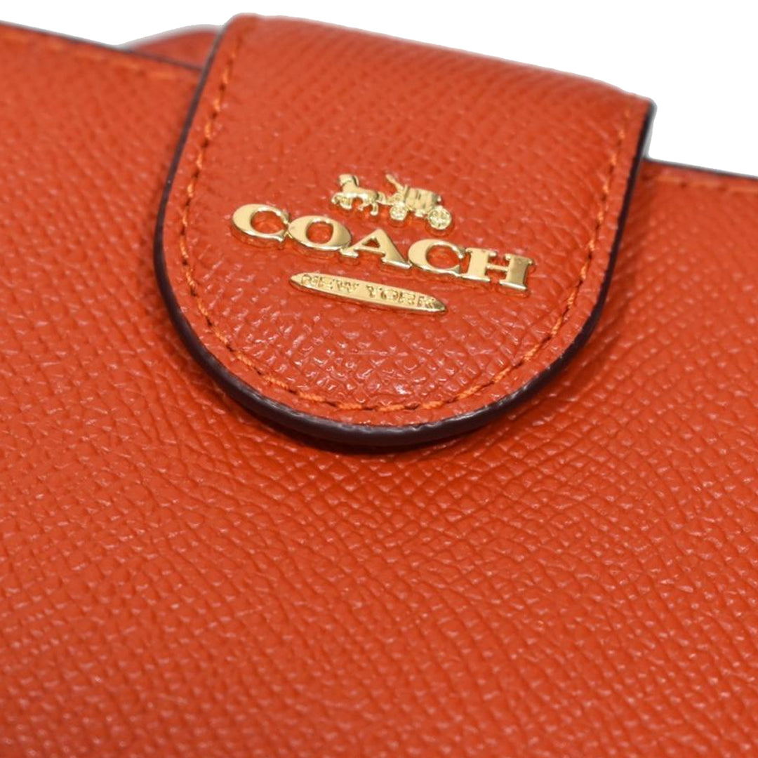 Coach Medium Corner Zip Wallet in Mango 6390 – PinkOrchard.com