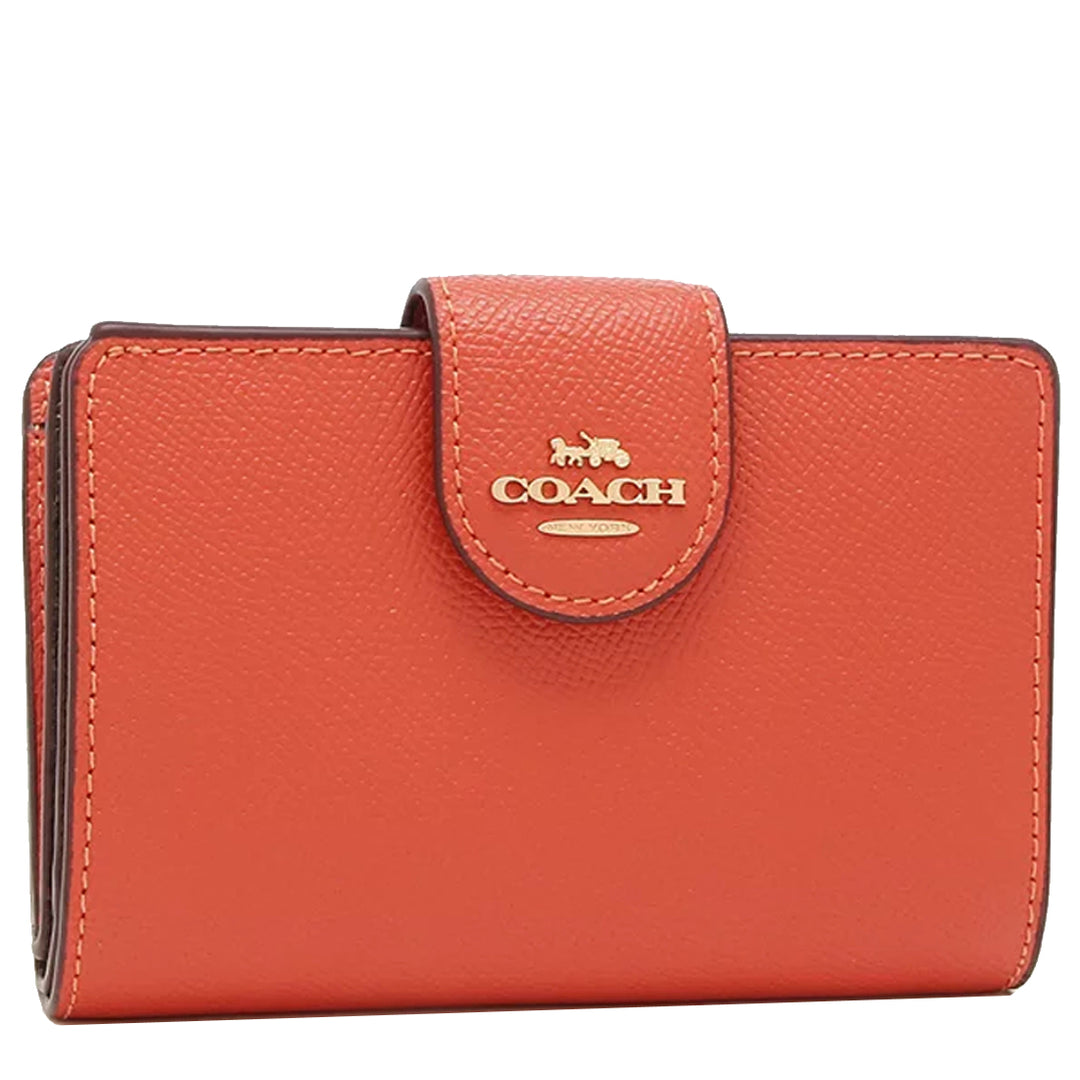 Coach Medium Corner Zip Wallet in Mango 6390 – PinkOrchard.com