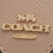 Coach Medium Corner Zip Wallet in Taupe 6390