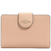 Coach Medium Corner Zip Wallet in Taupe 6390