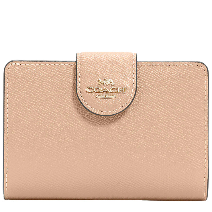 Coach Medium Corner Zip Wallet in Taupe 6390