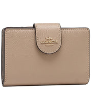 Coach Medium Corner Zip Wallet in Taupe 6390