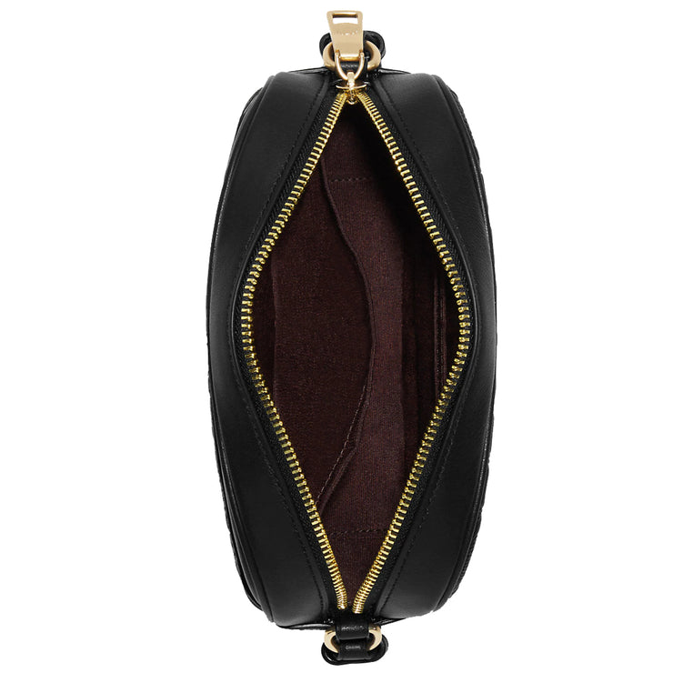 Coach Mini Jamie Camera Bag In Signature Leather in Black CC943