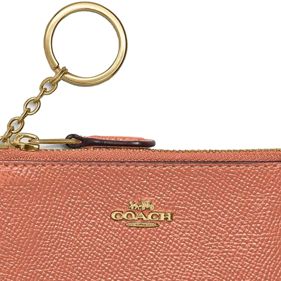 Coach Mini Skinny ID Case in Light Coral 57841 – PinkOrchard.com