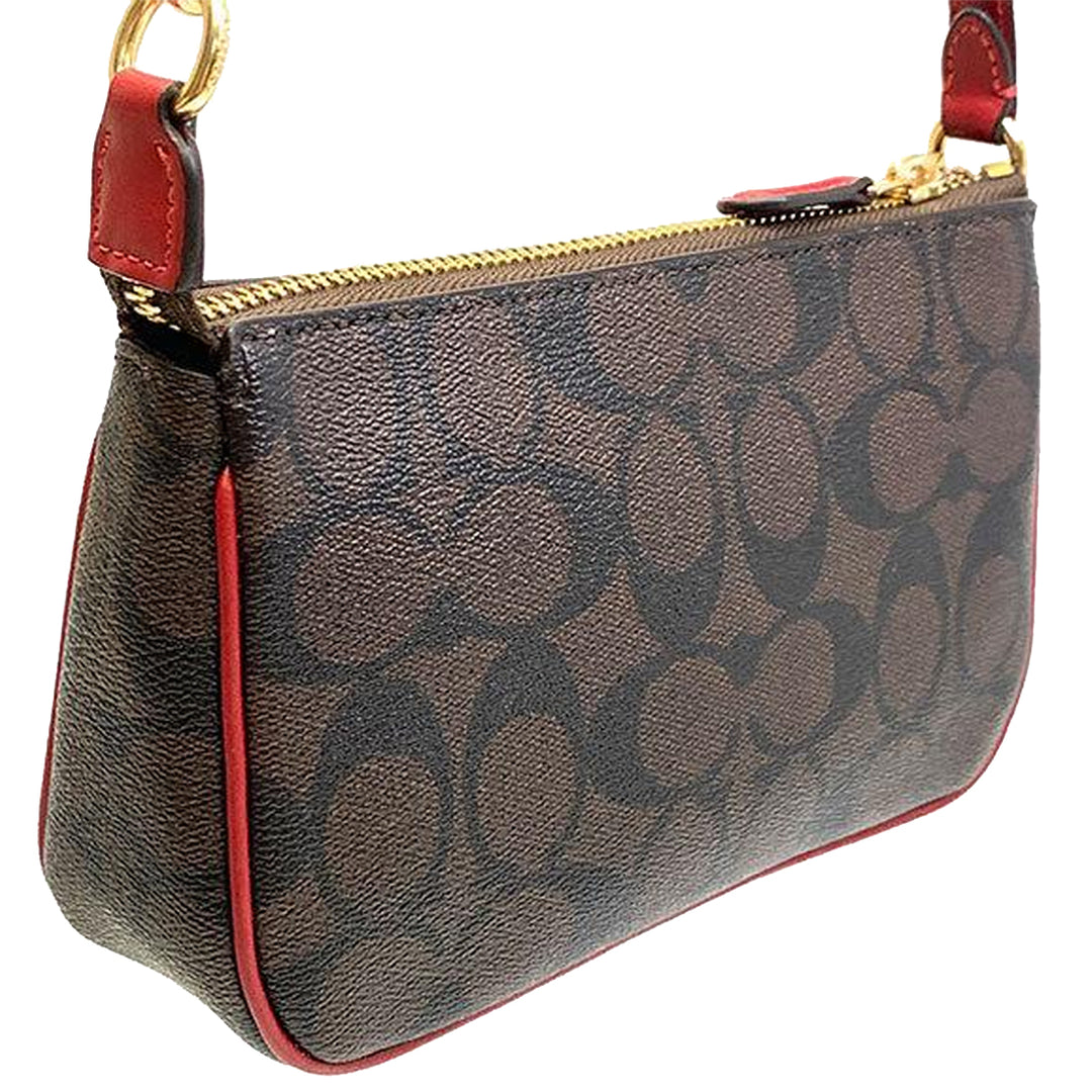 Coach Nolita 19 Wristlet/ Top Handle/ Clutch Bag In Signature