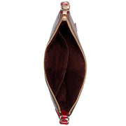 Coach Rowan File Bag In Signature Canvas in Brown/ 1941 Red C1554