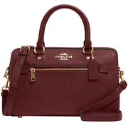 Coach Rowan Satchel Bag in Black Cherry 79946