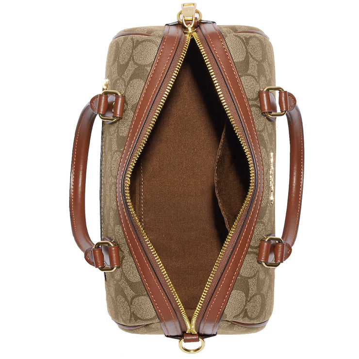 Coach Crossbody Bags Offers Online - Gold / Brown Black Mini Rowan In  Signature Canvas Womens