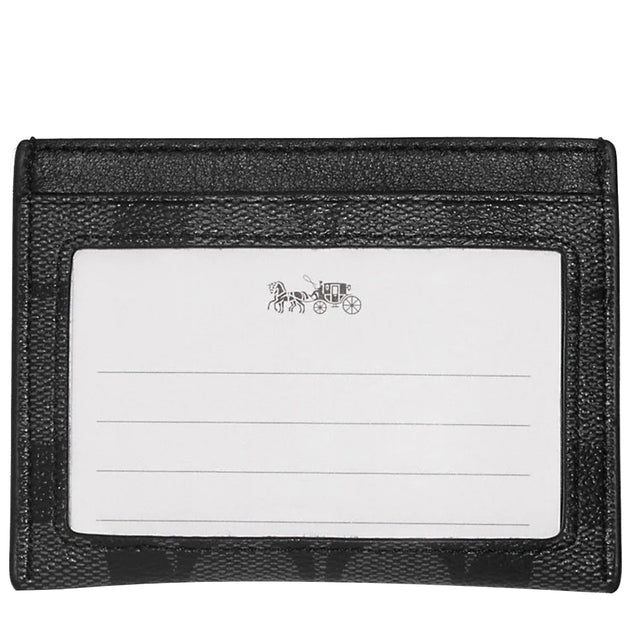 Buy Coach Slim Id Card Case In Signature Canvas in Charcoal/ Black 58110 Online in Singapore