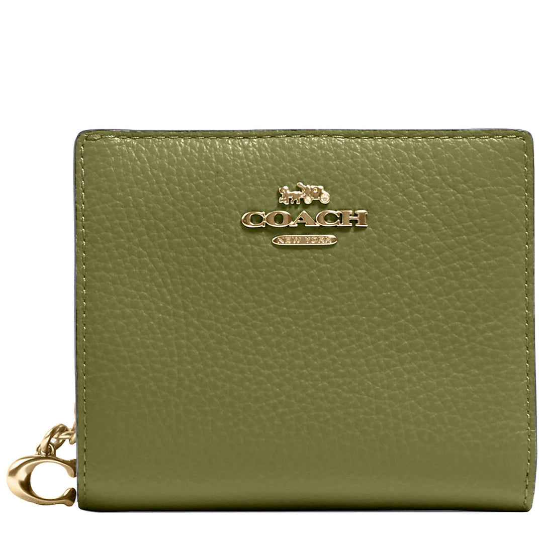 Coach-Snap-Wallet-Olive-Green-
