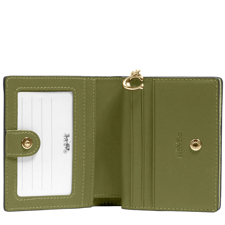 Coach Snap Wallet in Olive Green C2862