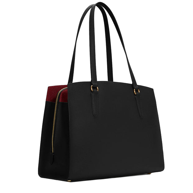 Coach Tatum Carryall 40 Bag in Black/ True Red C4077