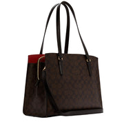 Coach Tatum Carryall Bag in Signature Canvas in Brown/ Black C4075