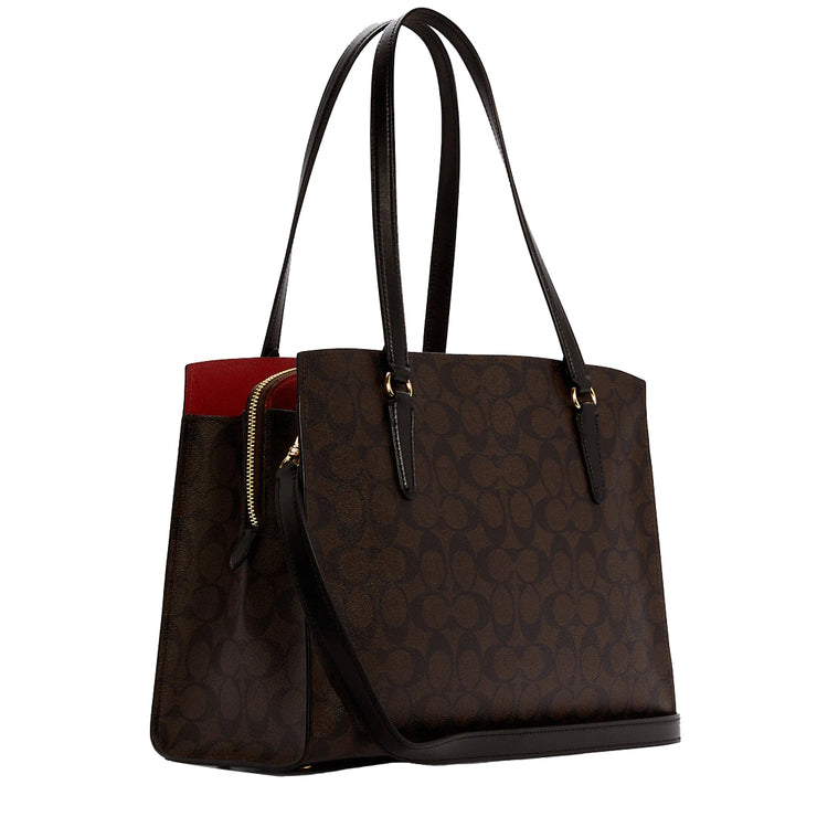 Coach Tatum Carryall Bag in Signature Canvas in Brown/ Black C4075