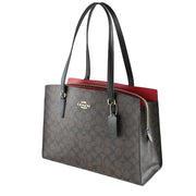 Coach Tatum Carryall Bag in Signature Canvas in Brown/ Black C4075