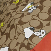 Coach X Peanuts UV Protection Mini Umbrella In Signature Snoopy Woodstock Print in Khaki Multi CF361