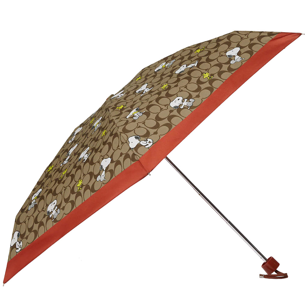 【COACH X PEANUTS】UVプロテクション ミニアンブレラ　スヌーピー NWT Coach X Peanuts UV Protection Mini Umbrella Signature