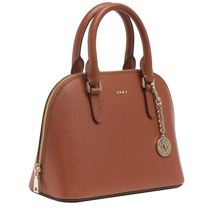 DKNY Bryant Dome Satchel Bag in Caramel R12DLD39