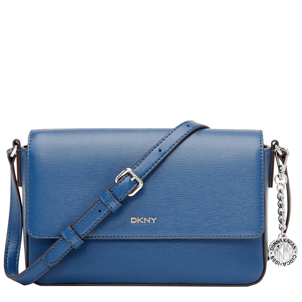 DKNY Bryant Medium Flap Crossbody Bag in Pacific Blue R12EL467