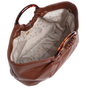 DKNY Eden Vegan Leather Tote Bag in Chestnut R22AZS49