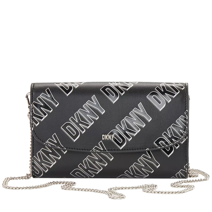 DKNY Phoenix Wallet on a Chain in Black White R235IV04