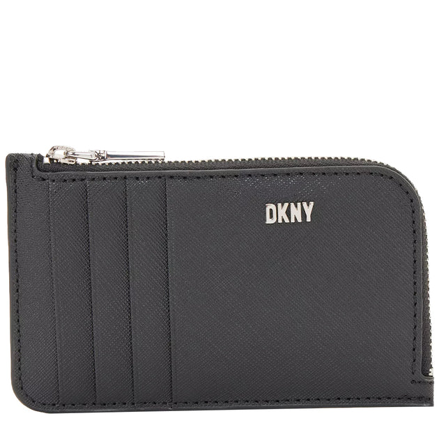DKNY Phoenix Zip Card Case in Black R23ZZH42 – PinkOrchard.com