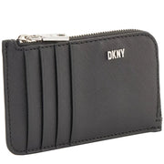 DKNY Phoenix Zip Card Case in Black R23ZZH42