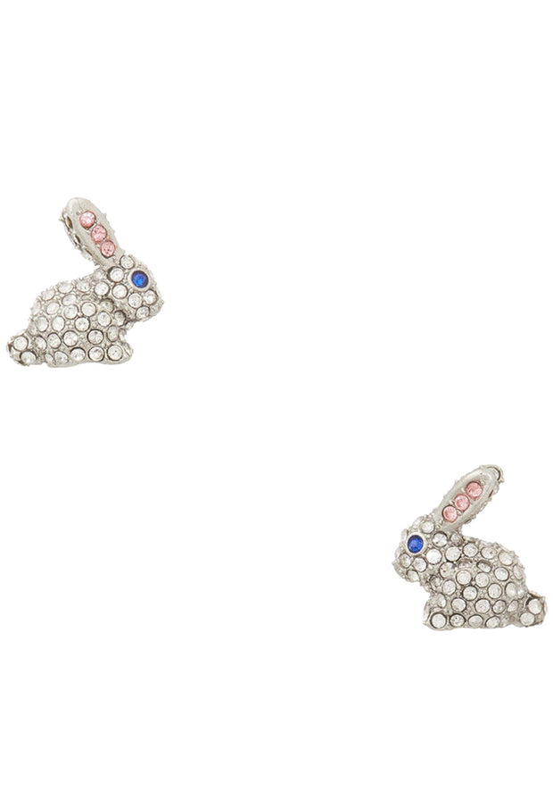 Kate Spade Bun Bun Bunny Stud Earrings in Clear Multi kb452