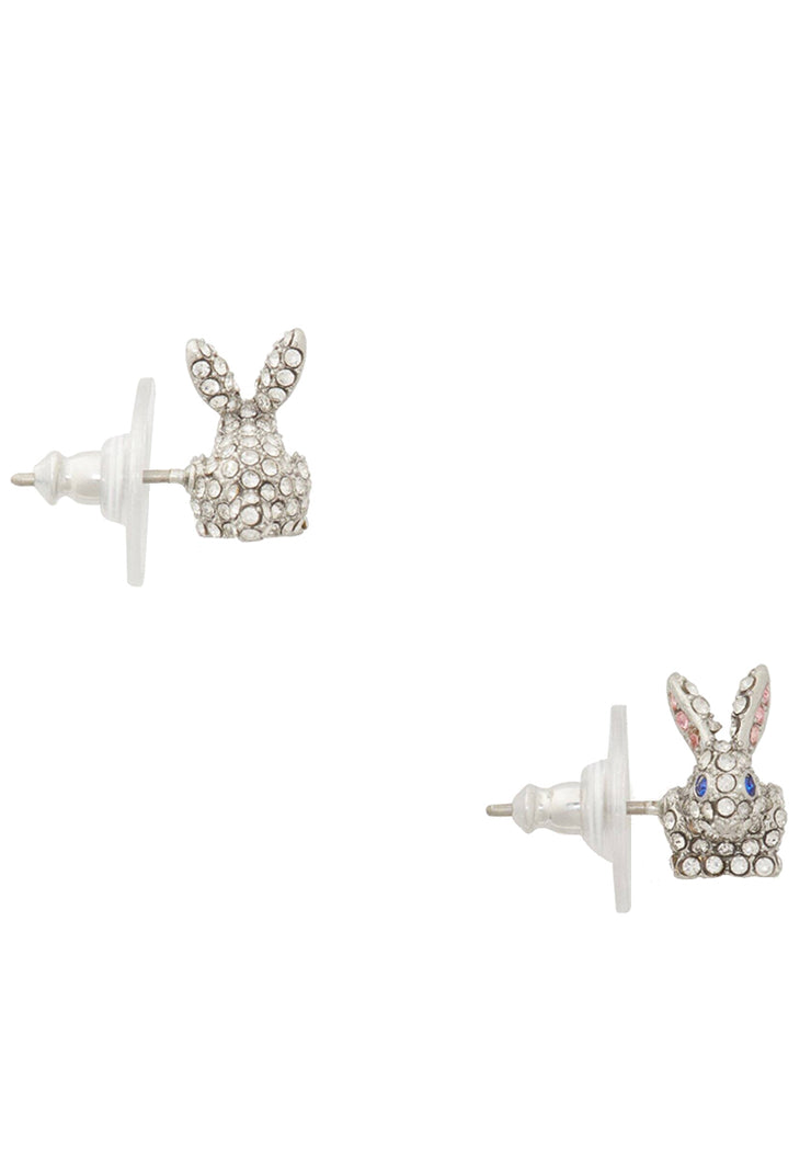 Kate Spade Bun Bun Bunny Stud Earrings in Clear Multi kb452