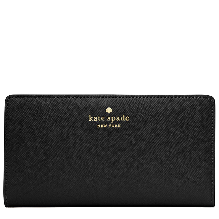 Kate Spade Dana Large Slim Bifold Wallet in Black k6011