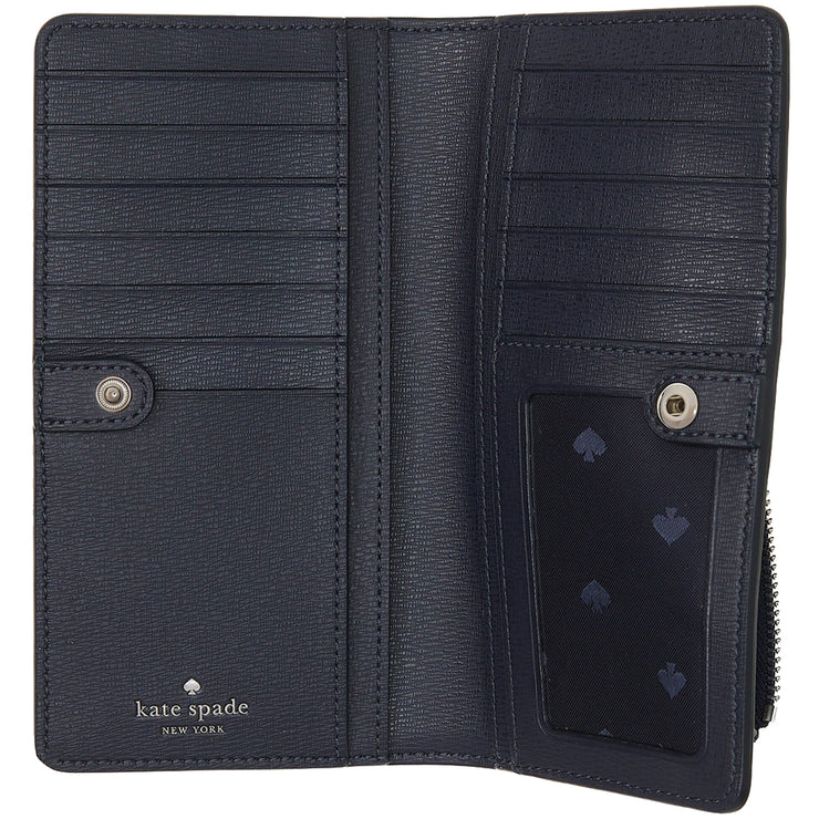 Kate Spade Dana Large Slim Bifold Wallet in Blazer Blue Multi ka585