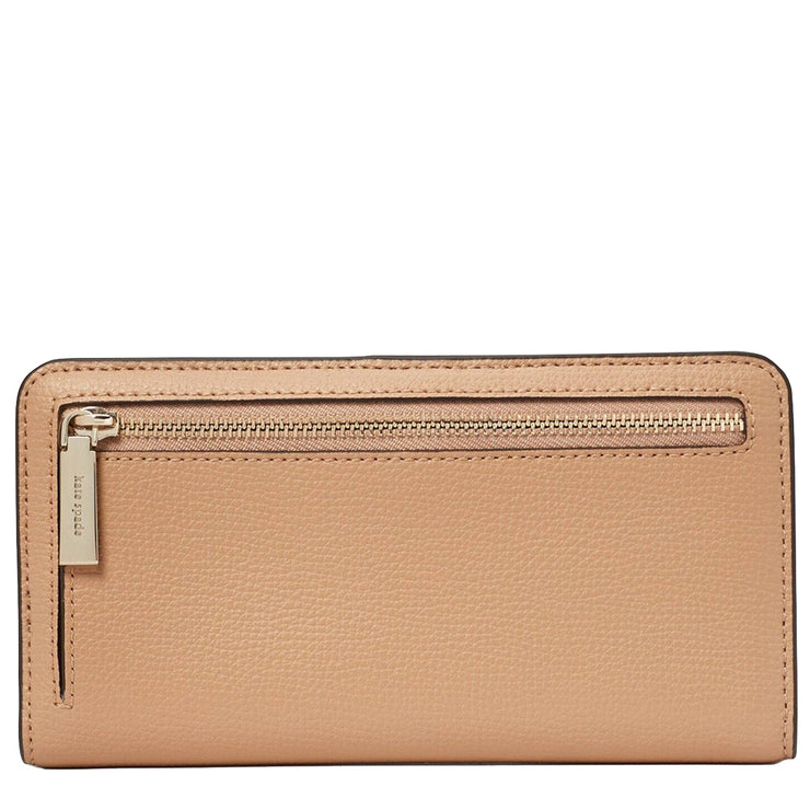 Kate Spade Darcy Large Slim Bifold Wallet in Light Fawn wlr00545