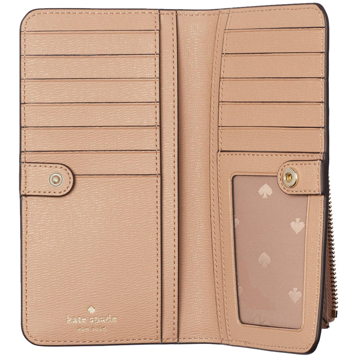 Kate Spade Darcy Large Slim Bifold Wallet in Light Fawn wlr00545