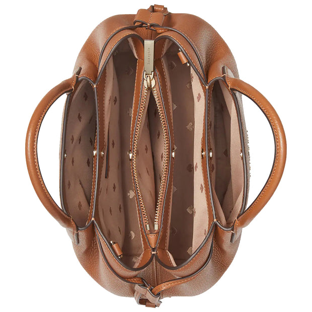 Kate Spade Dumpling Small Satchel Bag in Warm Gingerbread k8135