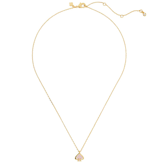 Kate Spade Everyday Spade Enamel Mini Pendant Necklace in Chalk Pink o0ru3073