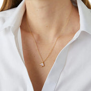 Kate Spade Everyday Spade Enamel Mini Pendant Necklace in Chalk Pink o0ru3073