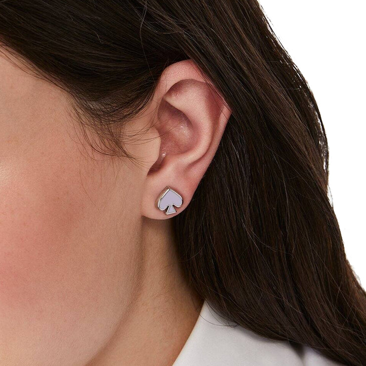 Kate Spade Everyday Spade Enamel Studs Earrings in Lilac o0ru3069