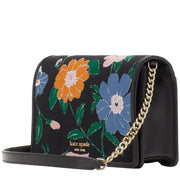 Kate Spade Floral Jacquard Chain Wallet in Black Multi k7067