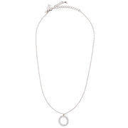 Kate Spade Full Circle Mini Pendant Necklace in Clear/ Silver o0ru2453