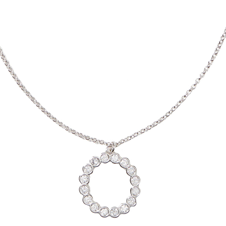 Buy Kate Spade Full Circle Mini Pendant Necklace in Clear/ Silver o0ru2453 Online in Singapore | PinkOrchard.com