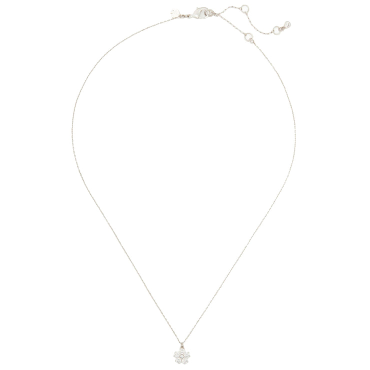 Buy Kate Spade Gleaming Gardenia Flower Mini Pendant Necklace in Clear/ Silver o0r00178 Online in Singapore | PinkOrchard.com