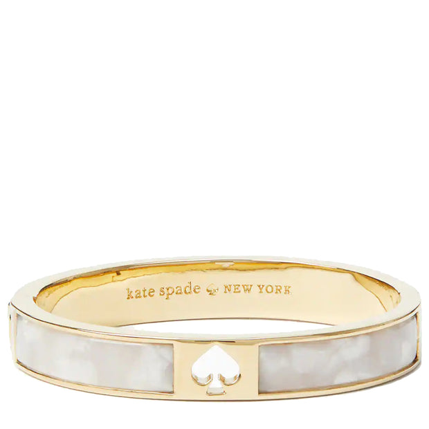 Buy Kate Spade Hole Punch Spade 10mm Spade Hinge Bangle Bracelet in Cream Multi o0ru2548 Online in Singapore | PinkOrchard.com