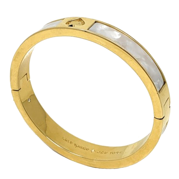 Buy Kate Spade Hole Punch Spade 10mm Spade Hinge Bangle Bracelet in Cream Multi o0ru2548 Online in Singapore | PinkOrchard.com