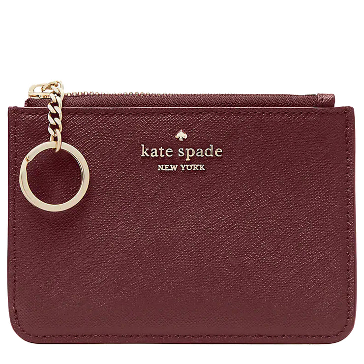 Kate Spade Laurel Way Bitsy Card Holder in Deep Berry wlru6059