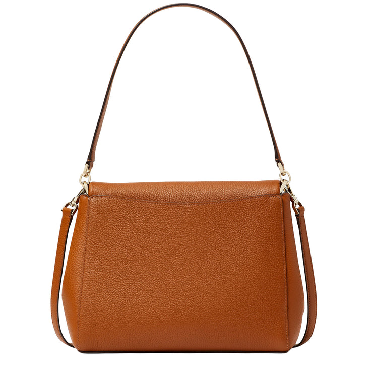 Kate Spade Leila Medium Flap Shoulder Bag in Warm Gingerbread k6029
