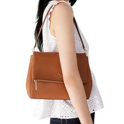 Kate Spade Leila Medium Flap Shoulder Bag in Warm Gingerbread k6029