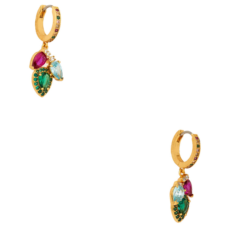 Kate Spade Light Up The Room Holiday Hoop Earrings in Multi ka206